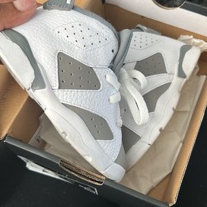 White/Grey Toddler Jordans
